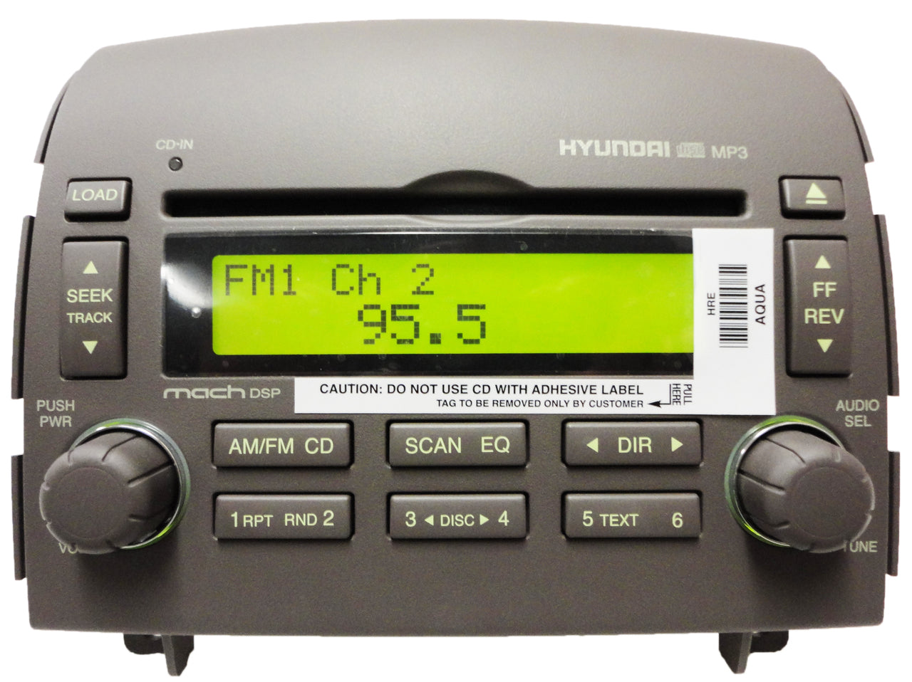 Brand New 06 07 08 Hyundai Sonata OEM Radio 6 Disc MP3 CD Player 96190-0A100QZ GREY
