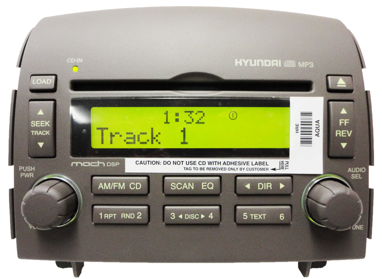 Brand New 06 07 08 Hyundai Sonata OEM Radio 6 Disc MP3 CD Player 96190-0A100QZ GREY