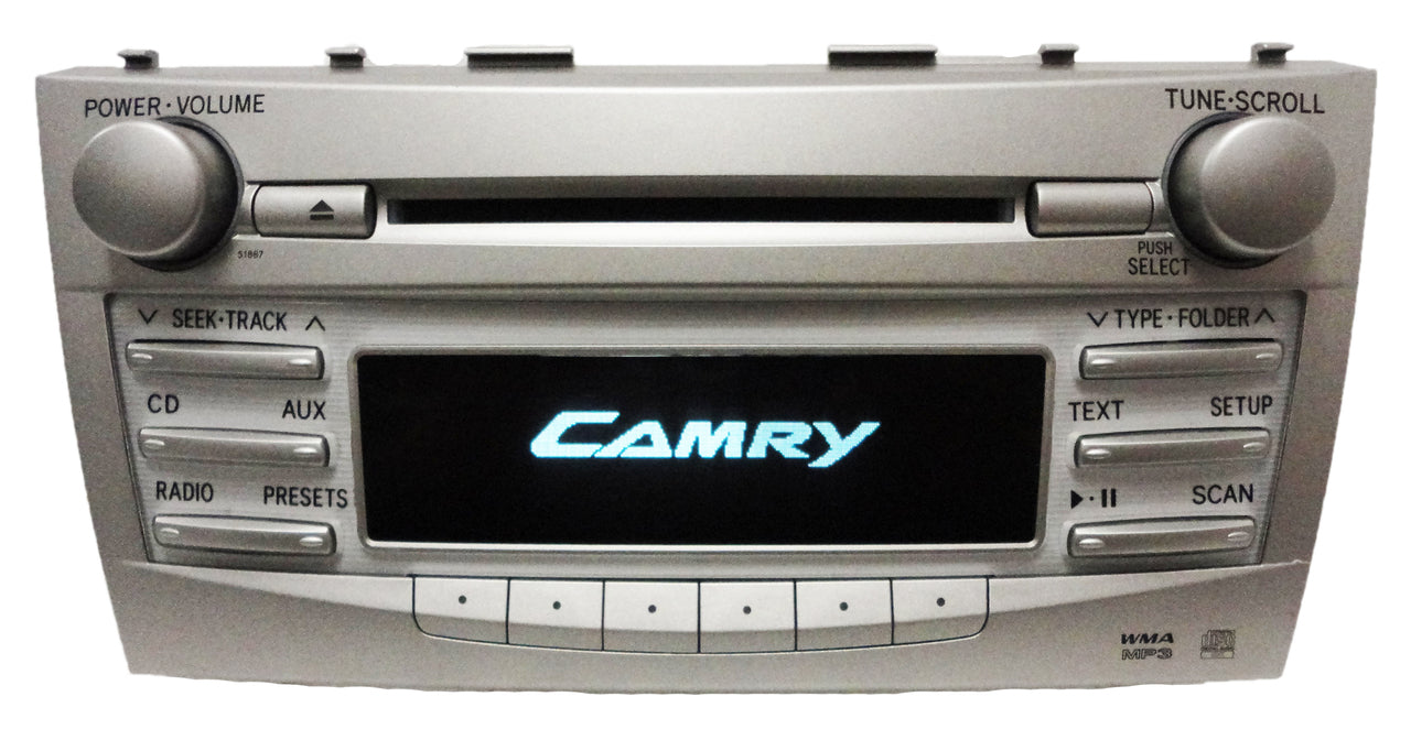10 11 TOYOTA Camry MP3 AUX Bluetooth Radio CD Player To51887U , 51887 2010 2011