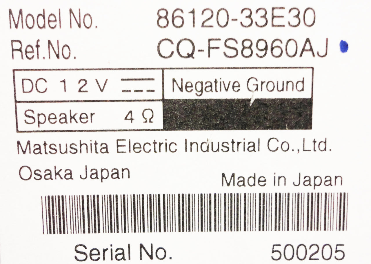 07 08 09 10 11 TOYOTA Camry MP3 AUX Bluetooth Radio CD Player A51888, 51887 2007 2008 2009 2010 2011
