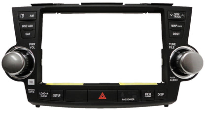 NEW 11 12 13 E7033 TOYOTA HIGHLANDER Factory JBL Navigation Radio FACEPLATE Replacement 86121-48420 2011 2012 2013