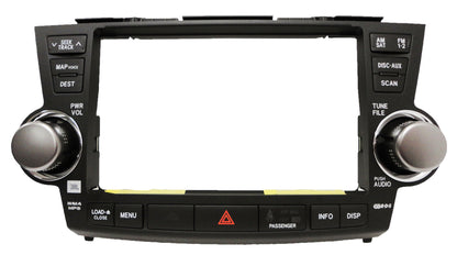 NEW 08 09 10 E7014 E7015 E7016 TOYOTA HIGHLANDER Factory JBL Navigation Radio FACEPLATE Replacement 86121-48310 2008 2009 2010