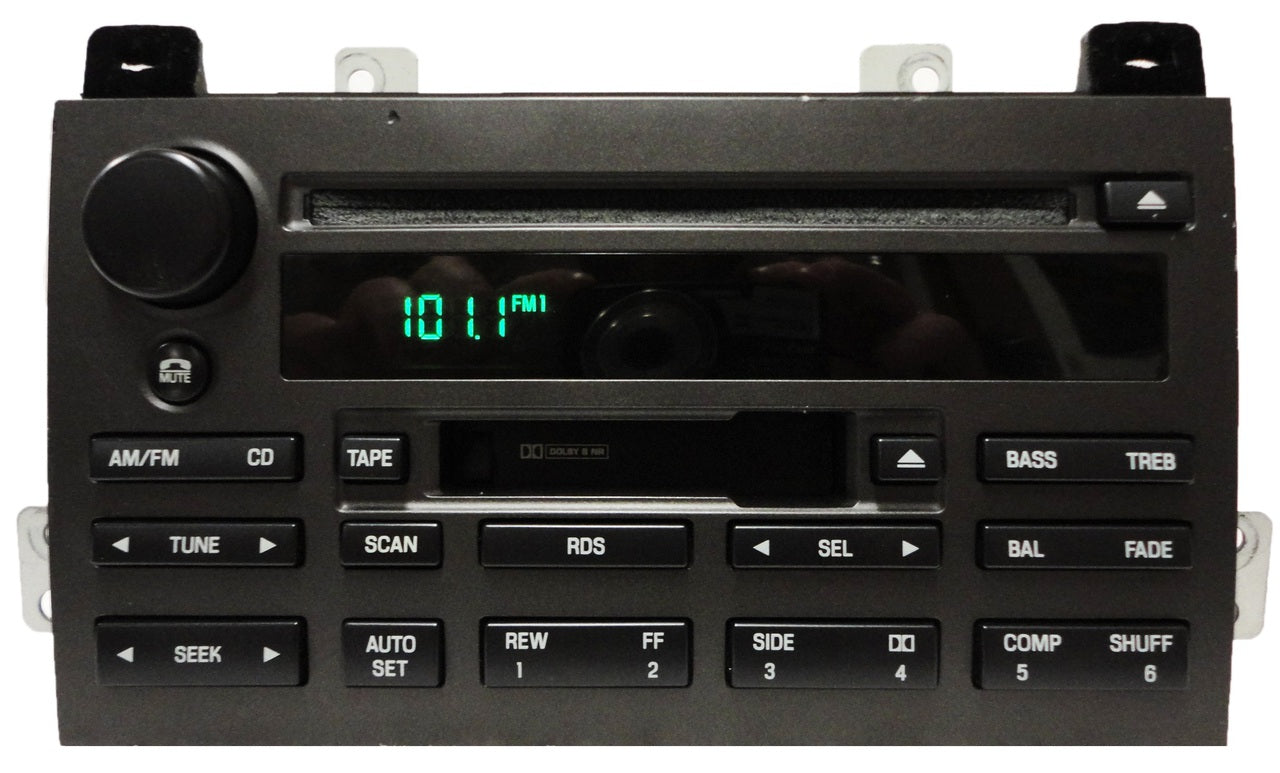 2003 - 2005 Lincoln Town Car OEM RDS Premium Sound/Audiophile Radio Cassette Tape Single CD Player