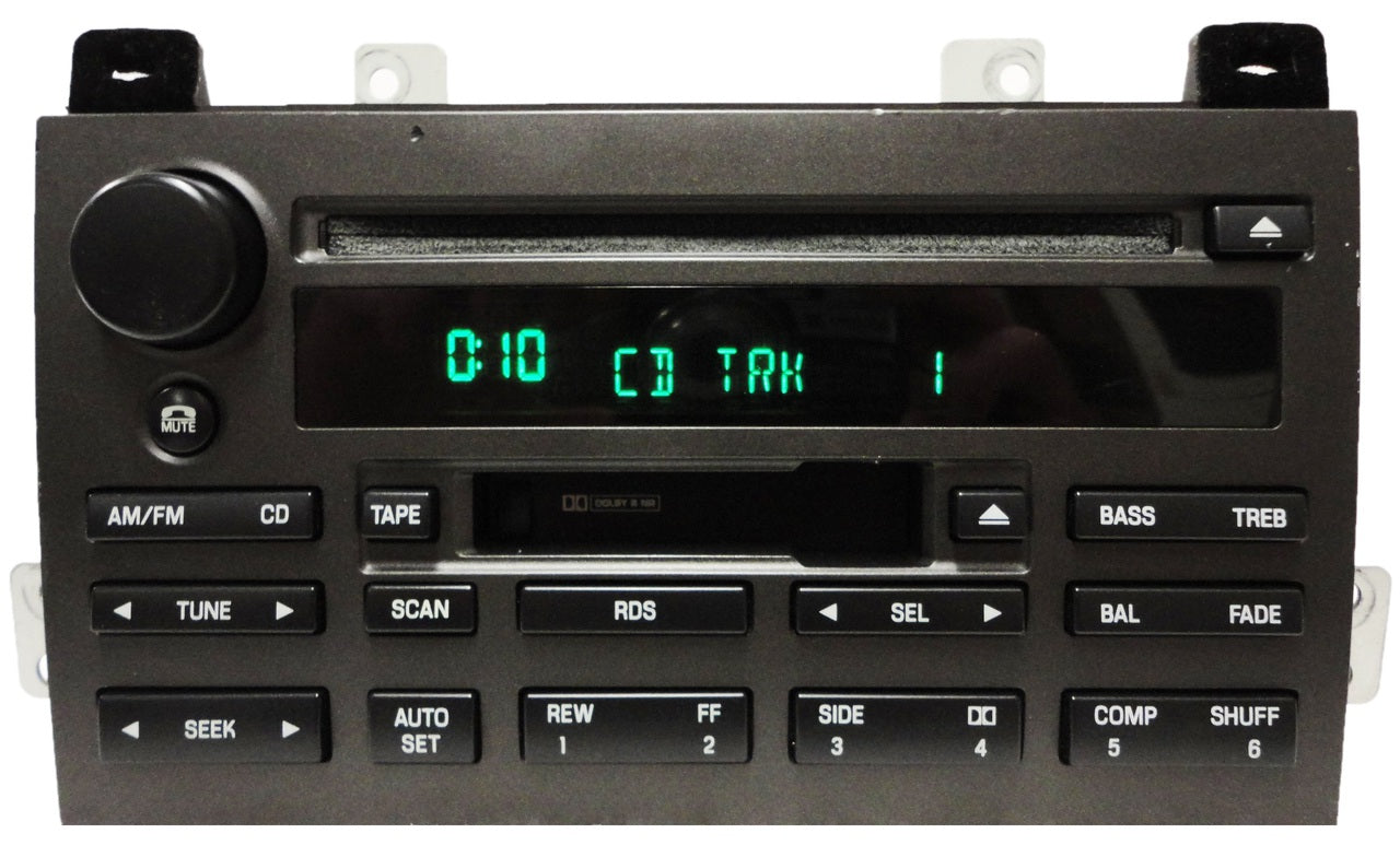 2003 - 2005 Lincoln Town Car OEM RDS Premium Sound/Audiophile Radio Cassette Tape Single CD Player
