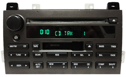 2003 - 2005 Lincoln Town Car OEM RDS Premium Sound/Audiophile Radio Cassette Tape Single CD Player