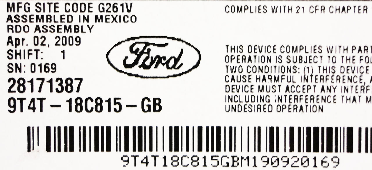 NEW FACE 2006 - 2013 Ford Edge OEM Radio Stereo SUBWOOFER 6 Disc Changer MP3 CD Player Receiver