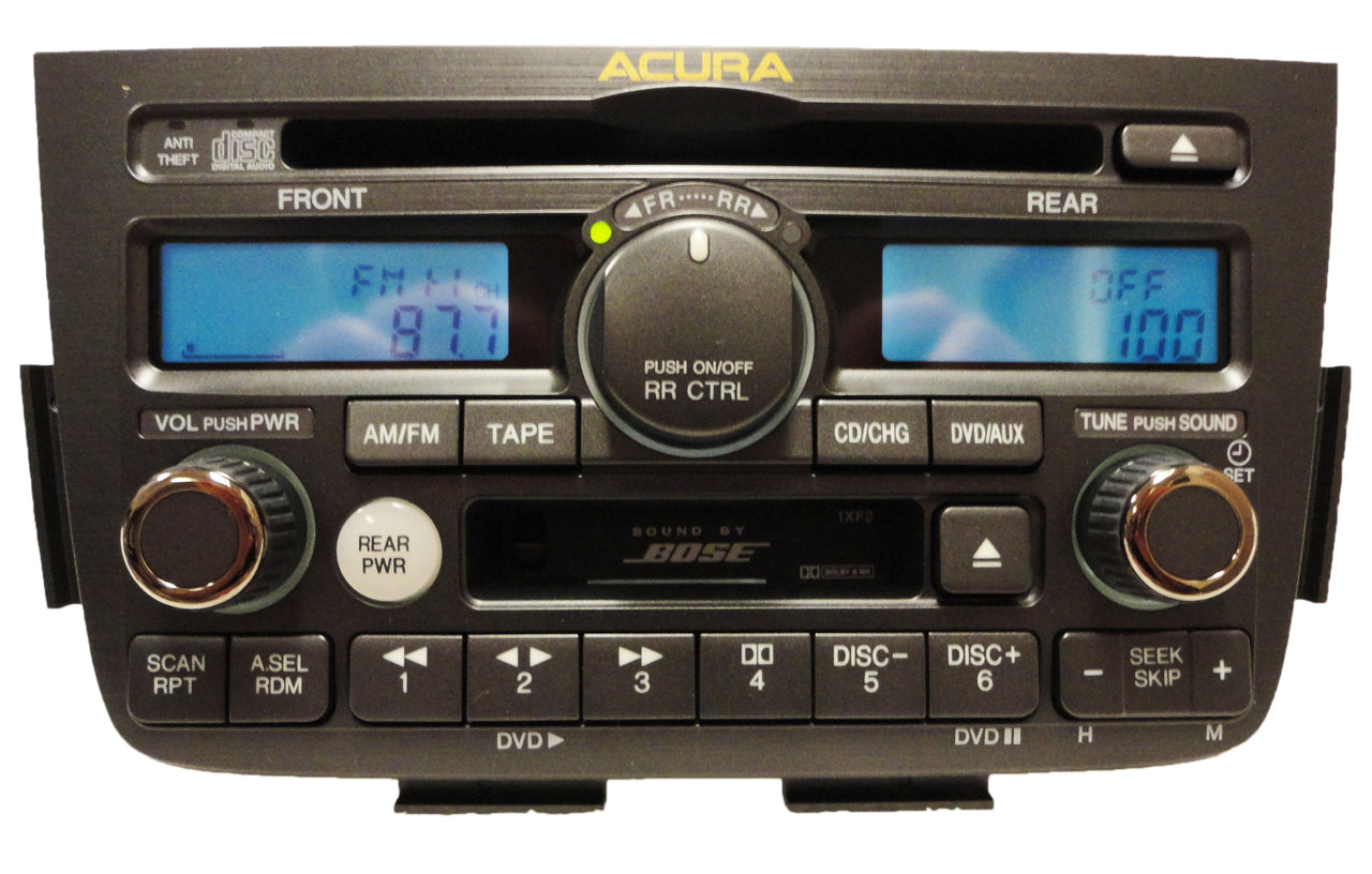 Brand New 01 02 03 04 Acura MDX OEM BOSE Navigation Rear Entertainment Radio Tape CD Player 1XF2 1XF0 2001 2002 2003 2004