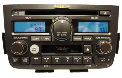 Acura MDX BOSE Navigation Radio Tape CD Player 1XF2 1XF0