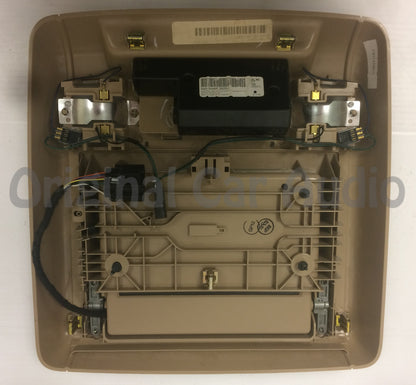 GMC Chevy Overhead DVD Screen TAN Rear Entertainment With Surrounding Bezel