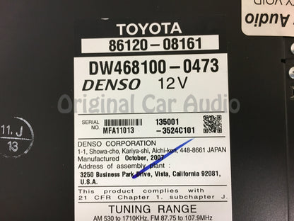 E7007 Toyota Sienna Navigation System GPS Radio WITH BEZEL