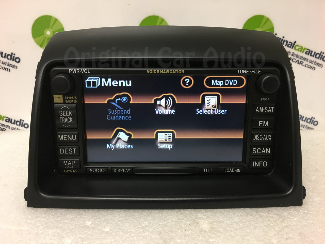 E7007 Toyota Sienna Navigation System GPS Radio WITH BEZEL