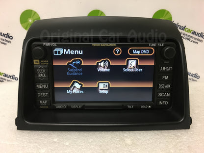 E7007 Toyota Sienna Navigation System GPS Radio WITH BEZEL