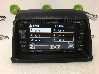 E7007 Toyota Sienna Navigation System GPS Radio WITH BEZEL