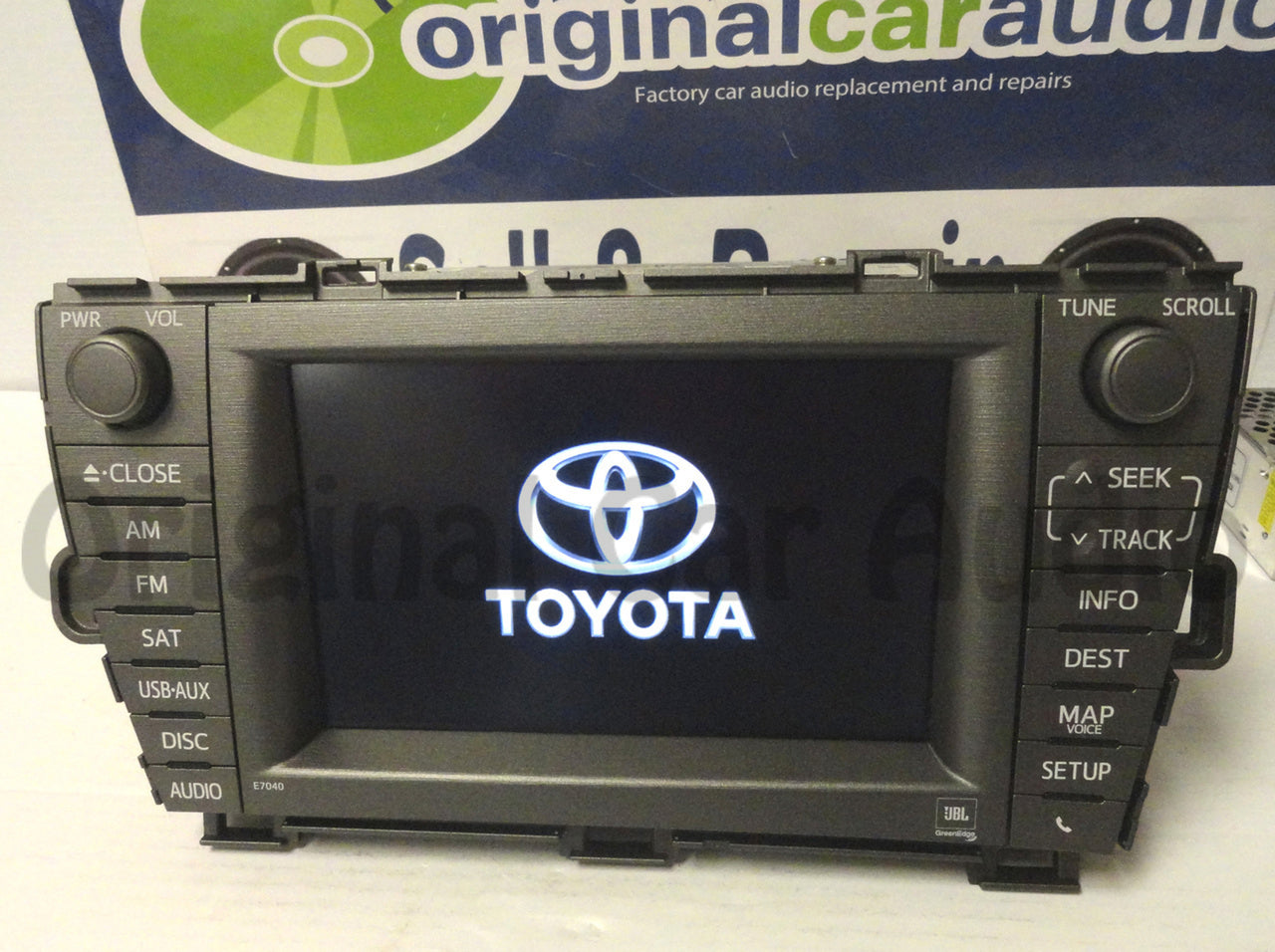 2013 2014 Toyota Prius OEM Navigation GPS 4 Disc Changer Receiver AM FM Radio MP3 CD Player E7040, 86100-47240