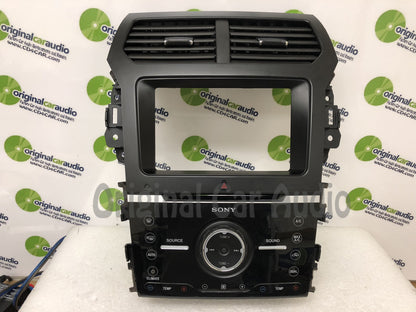 Blemished 2014 - 2015 Ford Explorer OEM Sony 8" Touch Screen Radio Climate Control Panel BEZEL ONLY