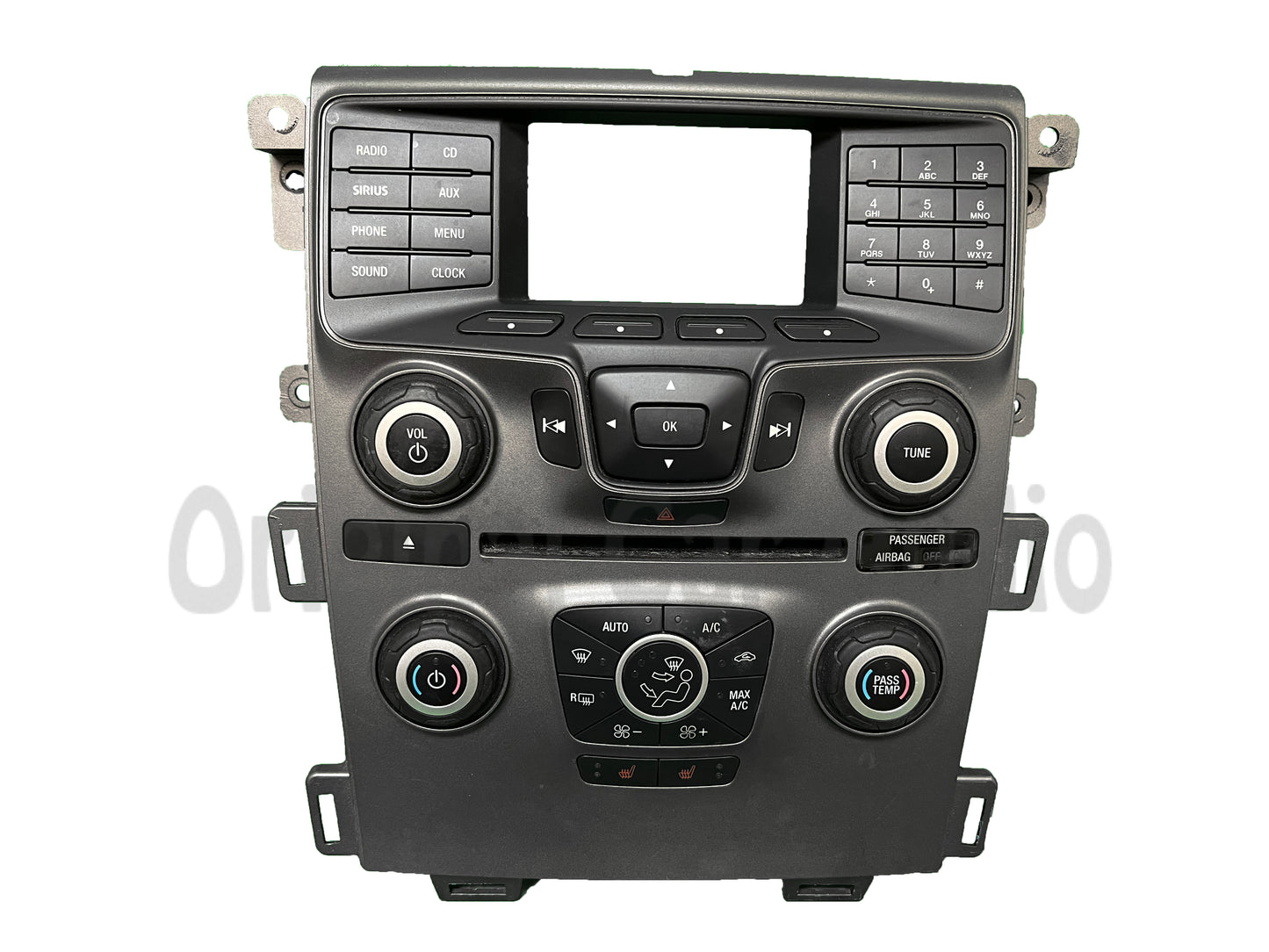 2011 - 2014 Ford Edge OEM Dual Zone Climate Control 4.2" Radio Control Panel Bezel ONLY W/ Heated Seats