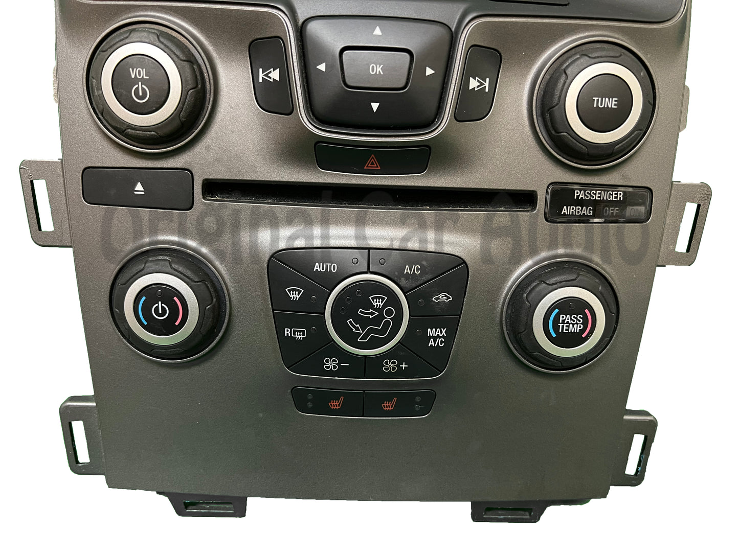 2011 - 2014 Ford Edge OEM Dual Zone Climate Control 4.2" Radio Control Panel Bezel ONLY W/ Heated Seats