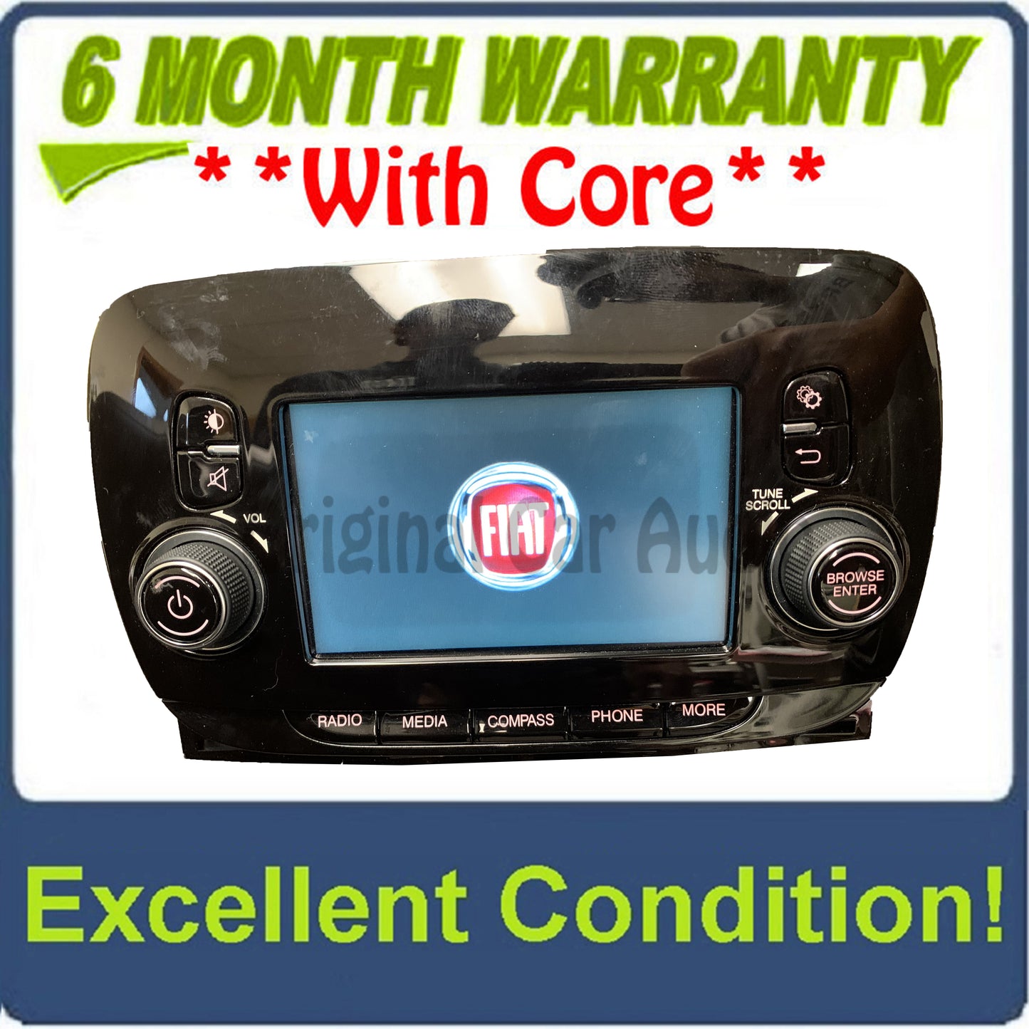 2016 - 2019 Fiat 500 OEM Radio Receiver VP2 AM FM Multi Media