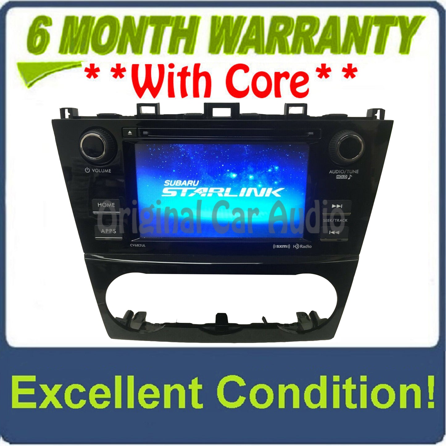 2015 - 2018 Subaru Impreza Crosstrek WRX STI OEM Starlink Single CD AM FM App Radio Media Receiver