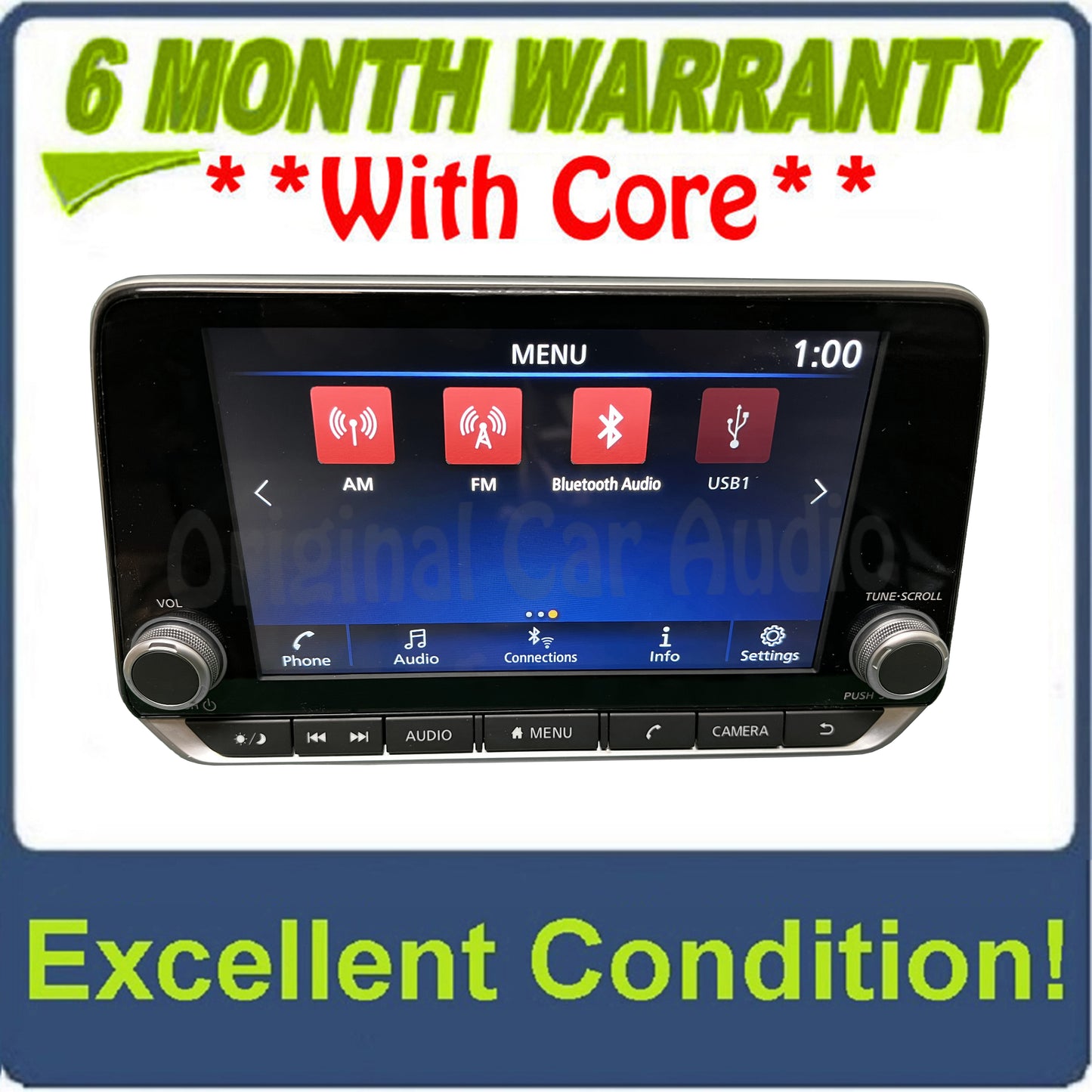 2020 - 2022 Nissan Sentra OEM Apple Carplay Android Auto Bluetooth USB Multi Media Touch Screen XM Radio Receiver