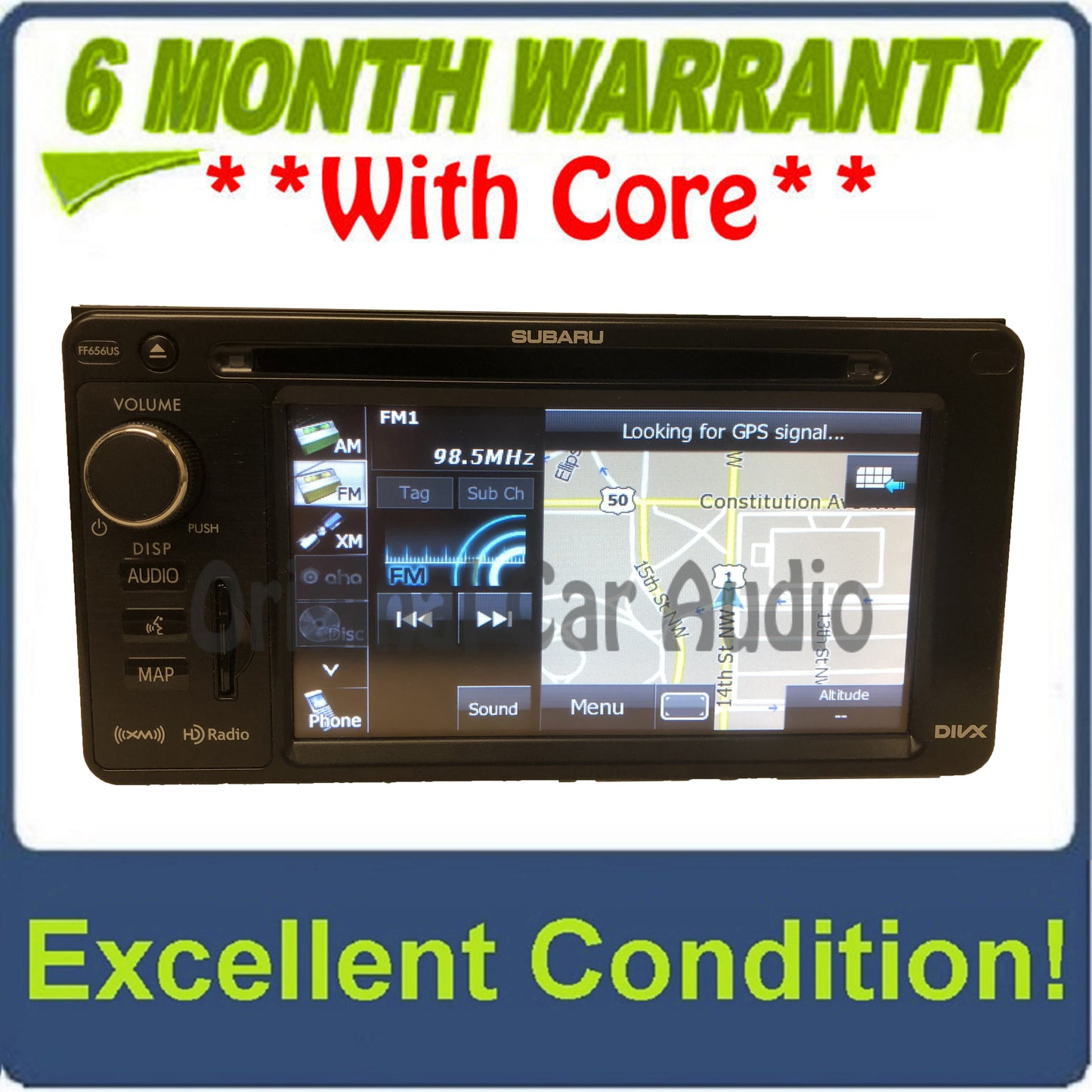 2012 - 2016 Subaru Impreza Forester OEM Touch Screen Navigation CD SAT HD Radio Receiver
