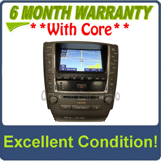 2012 - 2013 Lexus IS250 IS350 OEM Touch Screen Navigation Climate Information Display Monitor and Radio P10362