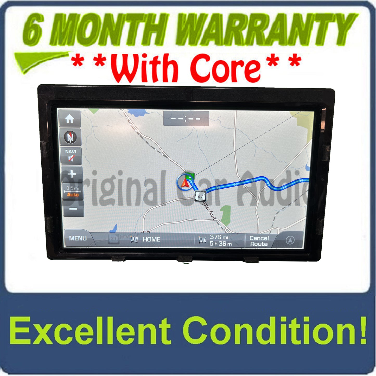 2014 - 2016 Hyundai Genesis OEM Radio GPS Navigation Display Monitor 96525-B1550