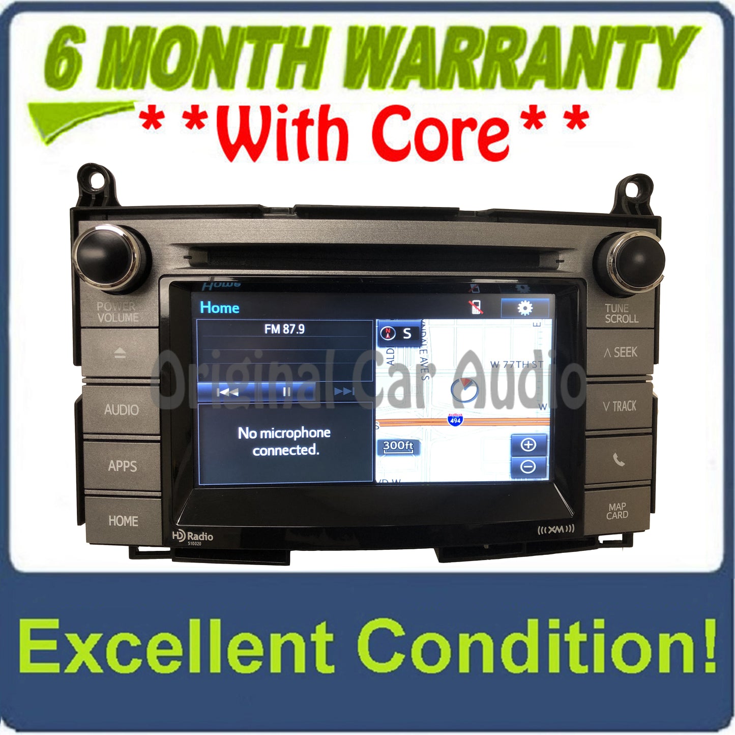 2014 - 2017 Toyota Venza OEM Touch Screen Navigation CD Radio Media Receiver 510020