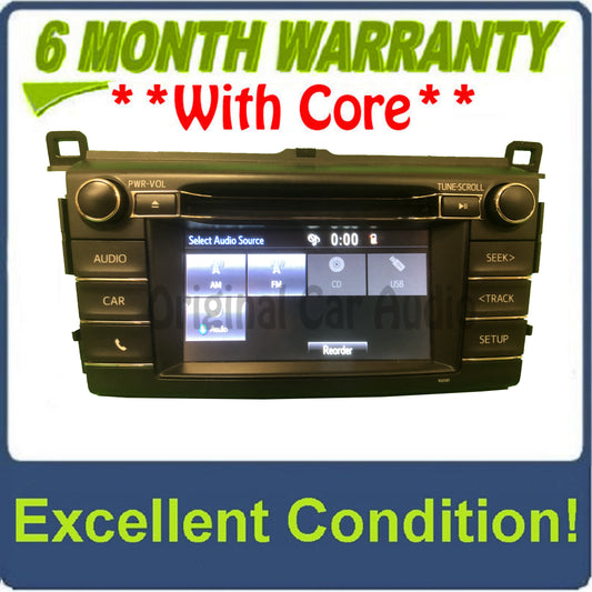 2016 - 2018 Toyota Rav4 Rav 4 OEM Touch Screen Multi Media CD Radio Audio Receiver 100581