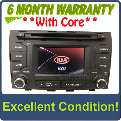 2010 - 2013 Kia Sportage OEM Infinity UVO Touch Screen Single CD Multimedia Radio Receiver BLACK