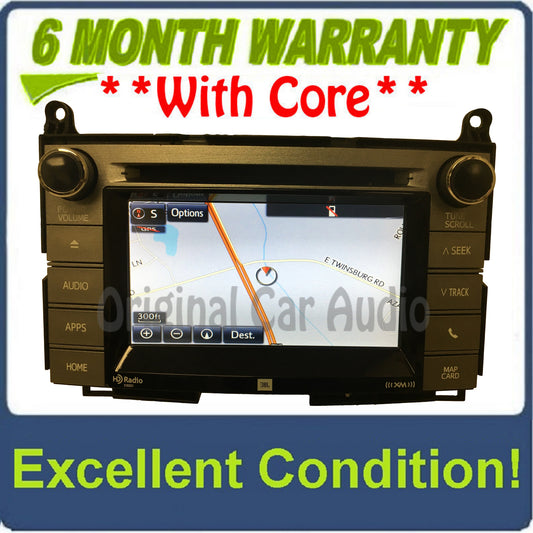 2014 - 2017 Toyota Venza OEM JBL Premium Sound GPS Navigation XM HD Radio Receiver