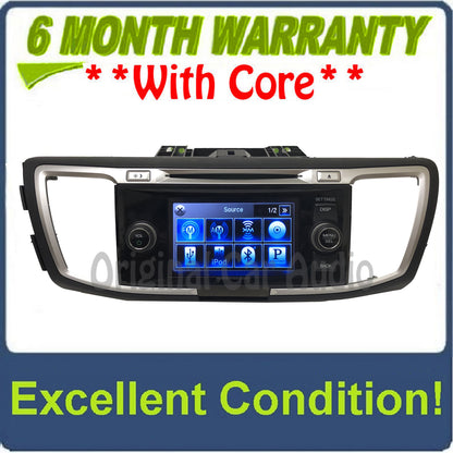2013 - 2015 Accord OEM Single CD AM FM Touch Screen Bluetooth Radio Receiver 2PA4