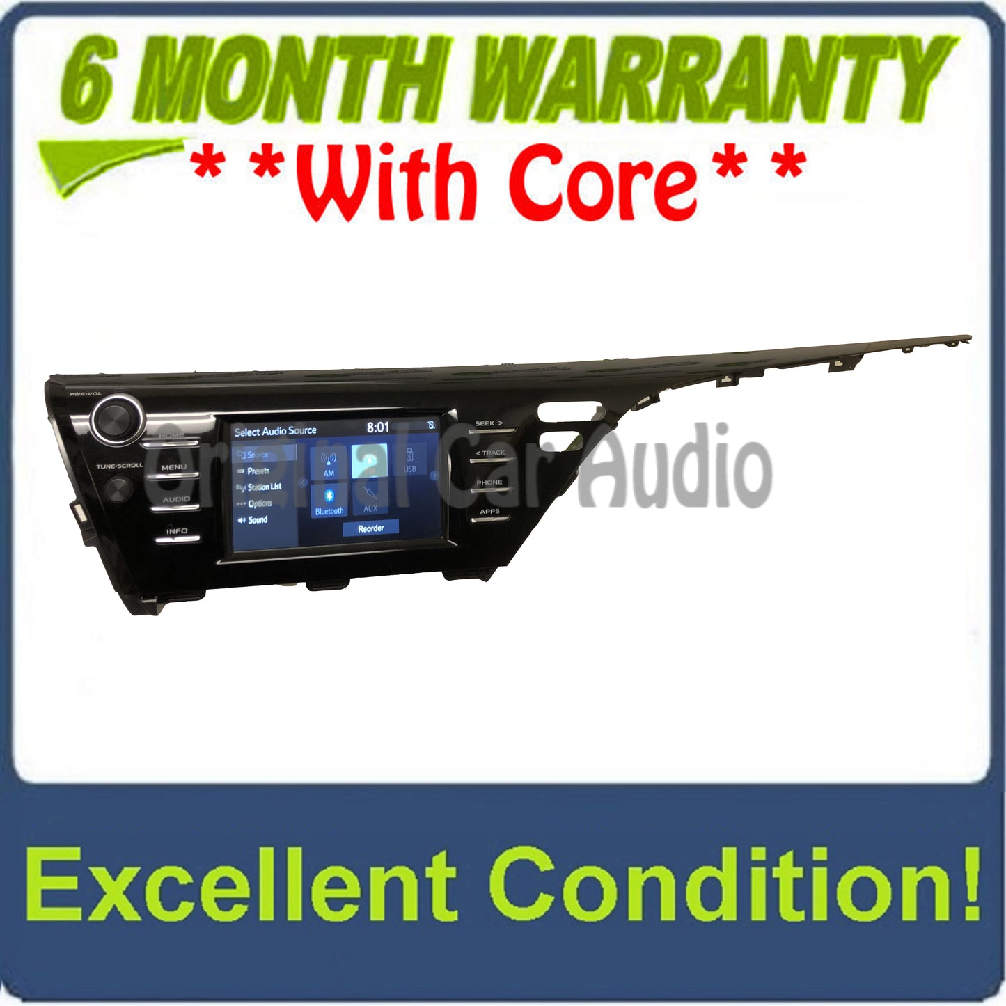 2018 - 2019 Toyota Camry OEM Gracenote Touchscreen AM FM  Radio Receiver