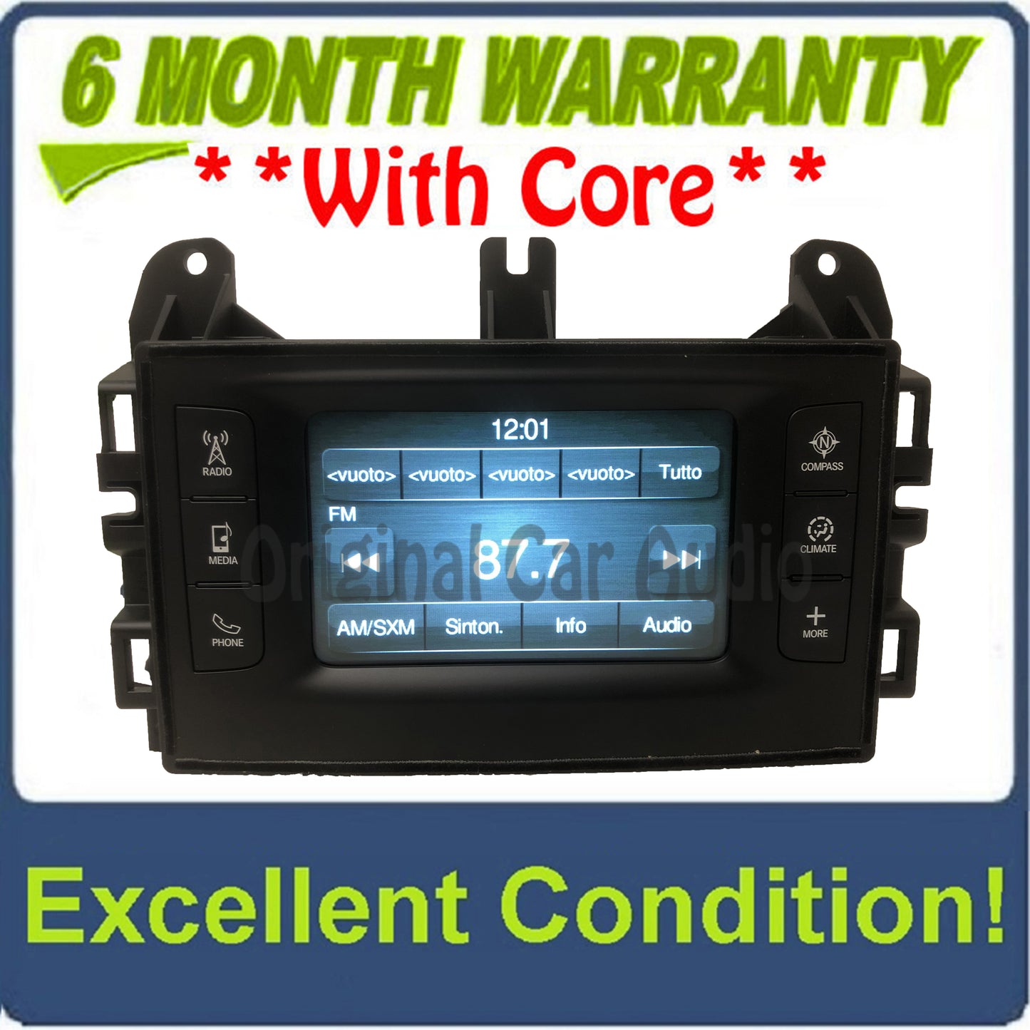 2017 - 2018 Dodge Durango OEM VP2 Multi Media Bluetooth XM Radio Receiver