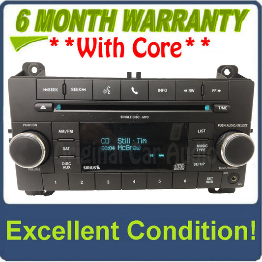 2011 2012 2013 Dodge Jeep OEM RES High-speed AM FM Radio AUX MP3 CD Player