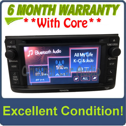 2015 - 2017 Toyota Yaris OEM AM FM HD Radio Bluetooth App Media Receiver