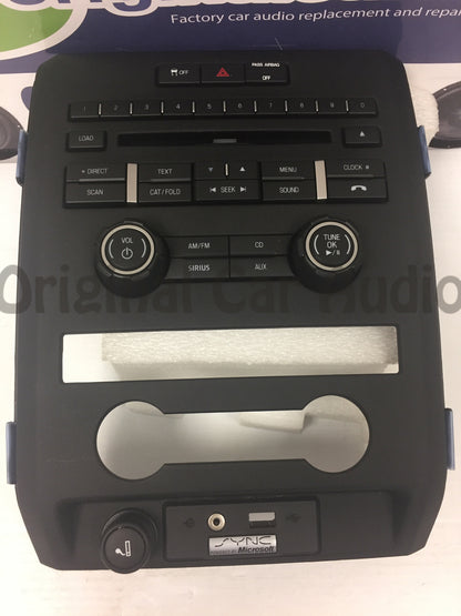 2009 - 2011 Ford F150 Raptor OEM Single CD Radio Control Panel FACEPLATE BL3T-18A802-HD Black