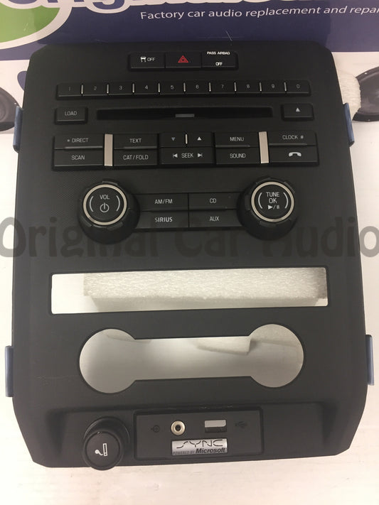 2009 - 2011 Ford F150 Raptor OEM Single CD Radio Control Panel FACEPLATE BL3T-18A802-HD Black