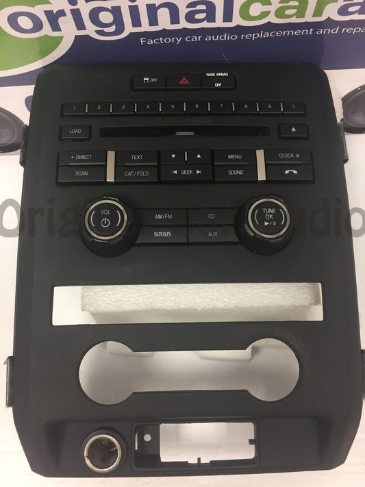 2009 - 2011 Ford F150 Raptor OEM Single CD Radio Control Panel FACEPLATE BL3T-18A802-HD NO AUX