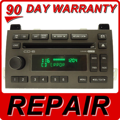 REPAIR LINCOLN Town Car Radio 6 CD Disc Changer 03 04 05 06 07 08 09 10 11