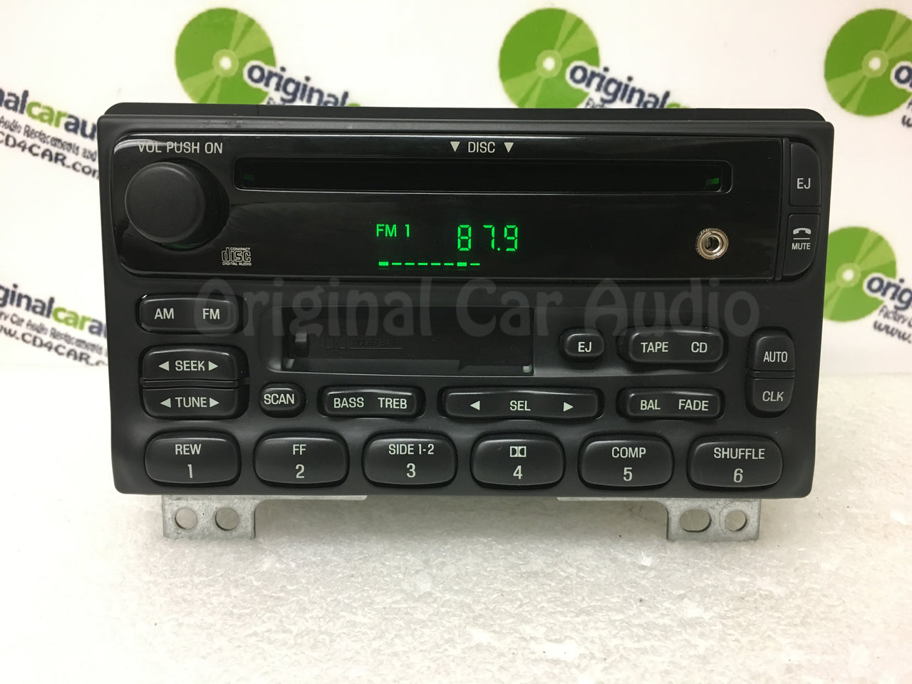 2001 - 2003 FORD EXPLORER Single CD AM FM Radio With Added Aux and Bluetooth