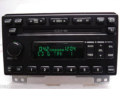 2004 2005 2006 Ford Expedition Radio and 6 Disc CD Changer 04 05 06