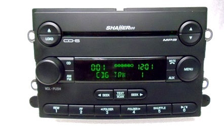 07 08 09 FORD MUSTANG SHAKER 500 Radio MP3 AUX and 6 CD Changer 2007 2008 2009 with NEW FACE