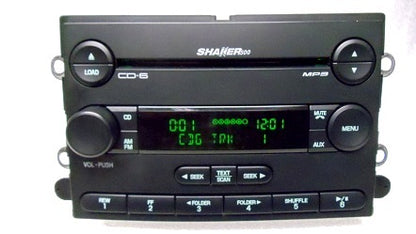 07 08 09 FORD MUSTANG SHAKER 500 Radio MP3 AUX and 6 CD Changer 2007 2008 2009 with NEW FACE