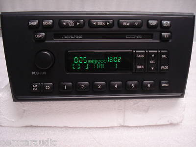 2000  - 2002 Lincoln LS OEM Alpine AM FM Radio 6 CD Changer Receiver