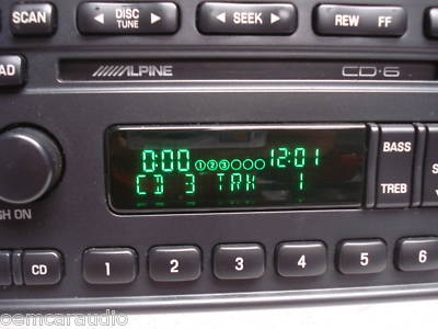 2000  - 2002 Lincoln LS OEM Alpine AM FM Radio 6 CD Changer Receiver