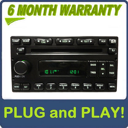 1999 - 2004 Ford Lincoln Mercury OEM Single MP3 CD Player Satellite Radio Receiver