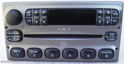 1998 - 2005 Ford Lincoln Mercury OEM AM FM Radio CD Player Receiver Grey