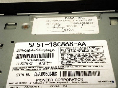 1998 - 2004 FORD Ranger Explorer B2300 B2500 B3000 B4000 F150 F250 F350 Radio Stereo MP3 CD player Tape