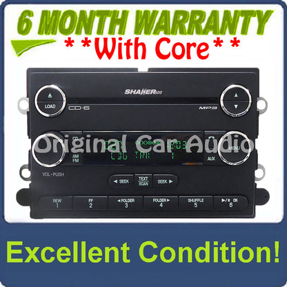 Ford Mustang Radio MP3 AUX 6 Disc CD Changer Shaker 500 2007 2008 2009 W/O NAV